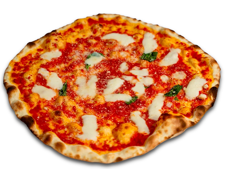 Croccante dough baked into a thin, crispy Emilian-style pizza