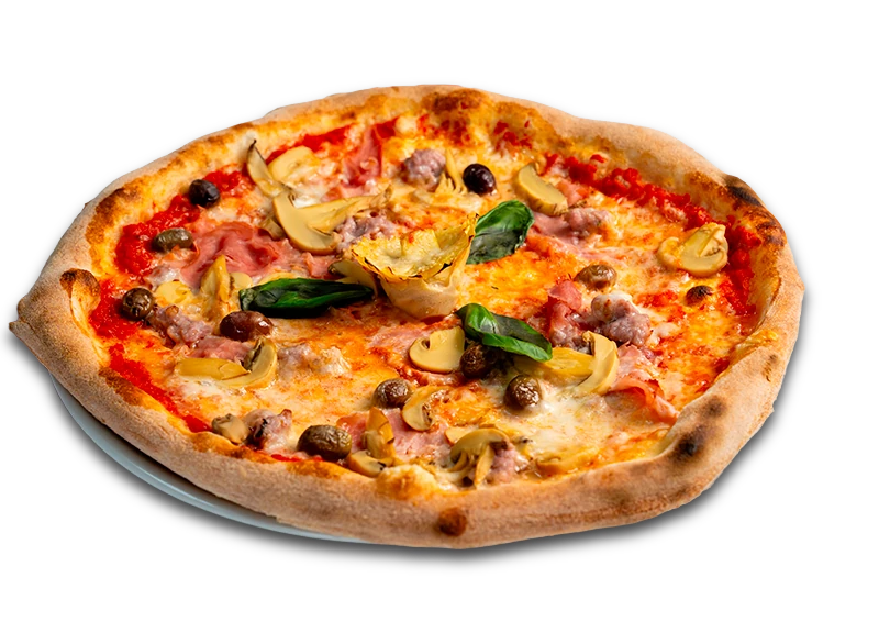 Leggero dough baked into a light, digestible pizza