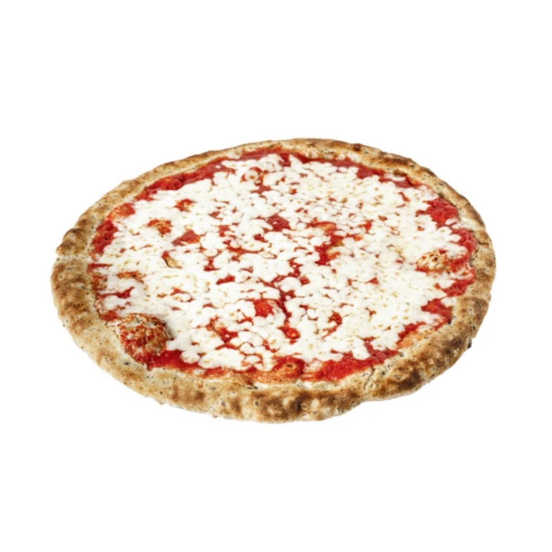 Gluten-free Margherita pizza, ready-topped